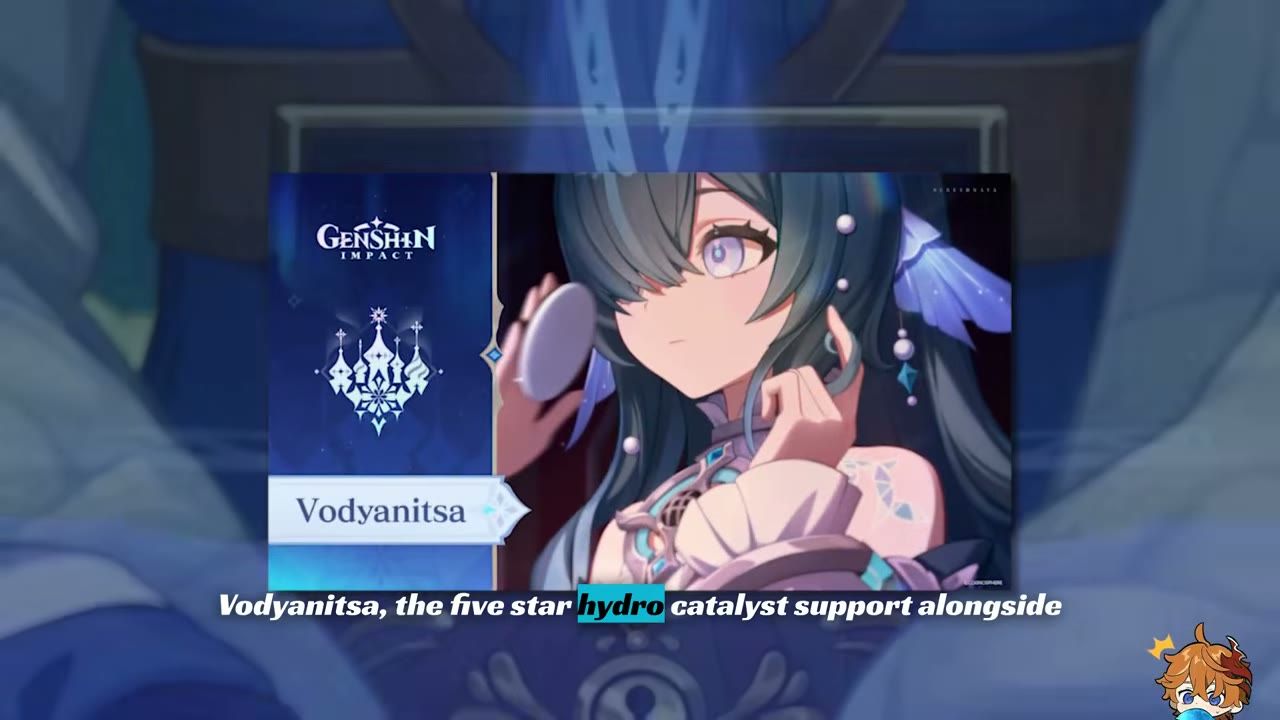 Vodyanitsa supporto Hydro con catalizzatore in Genshin Impact 7.1