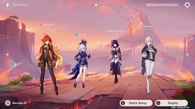 Гайд по отряду Мавуика, Фурина, Беннет, Кадзуха через Пар в Genshin Impact