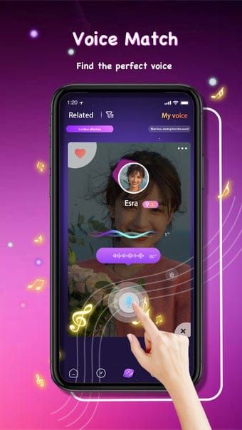 Screenshot of Hiya Live profile invite friends referral link