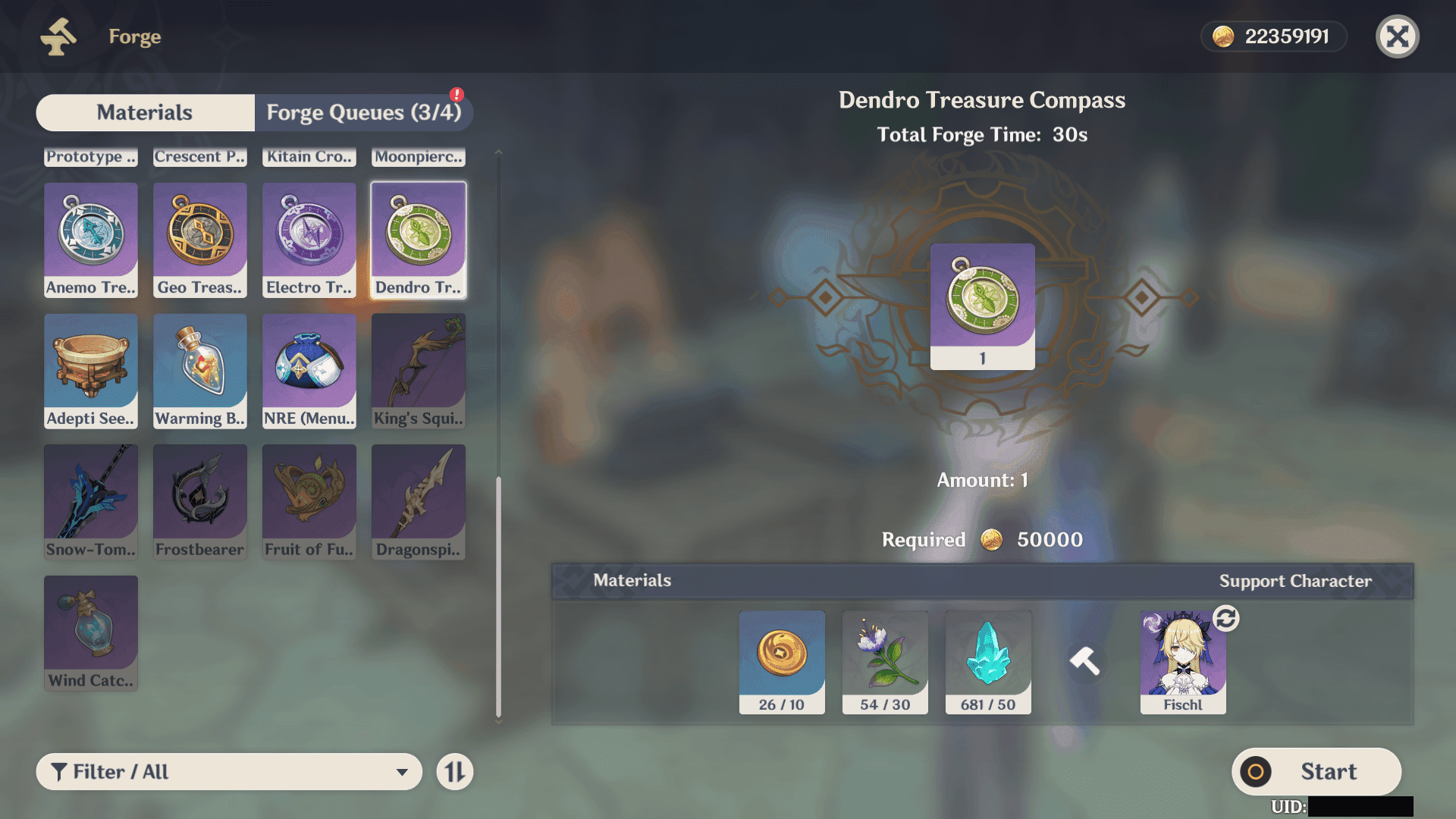 Level 3 Treasure Compass interface in Genshin Impact showing enhanced collectible detection across Nod-Krai
