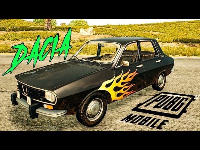 PUBG Mobile Dacia with passengers shooting from vehicle during mobile combat