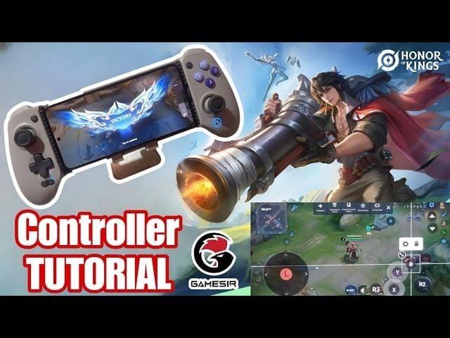 Android Bluetooth settings screen showing controller pairing process for Honor of Kings