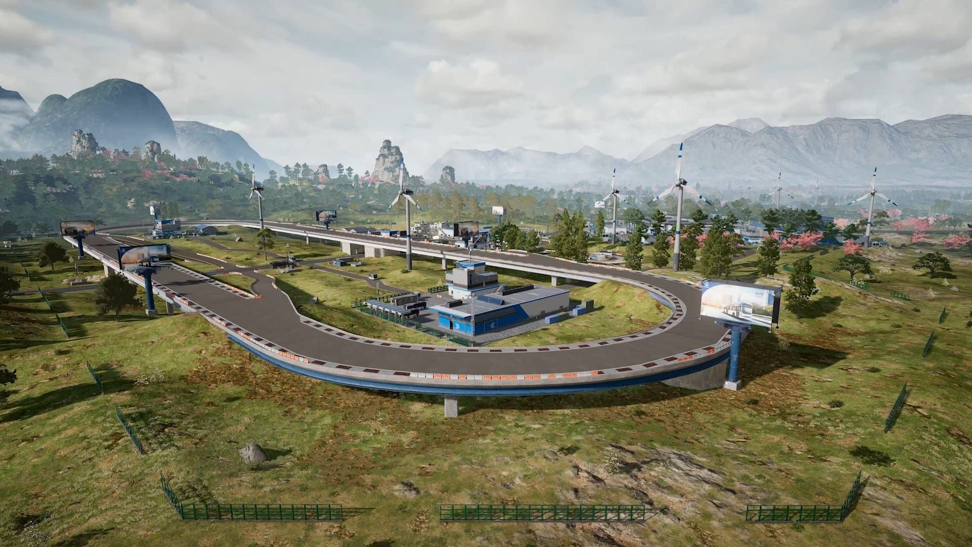 PUBG Mobile Neox Factory showing electric vehicle spawn locations