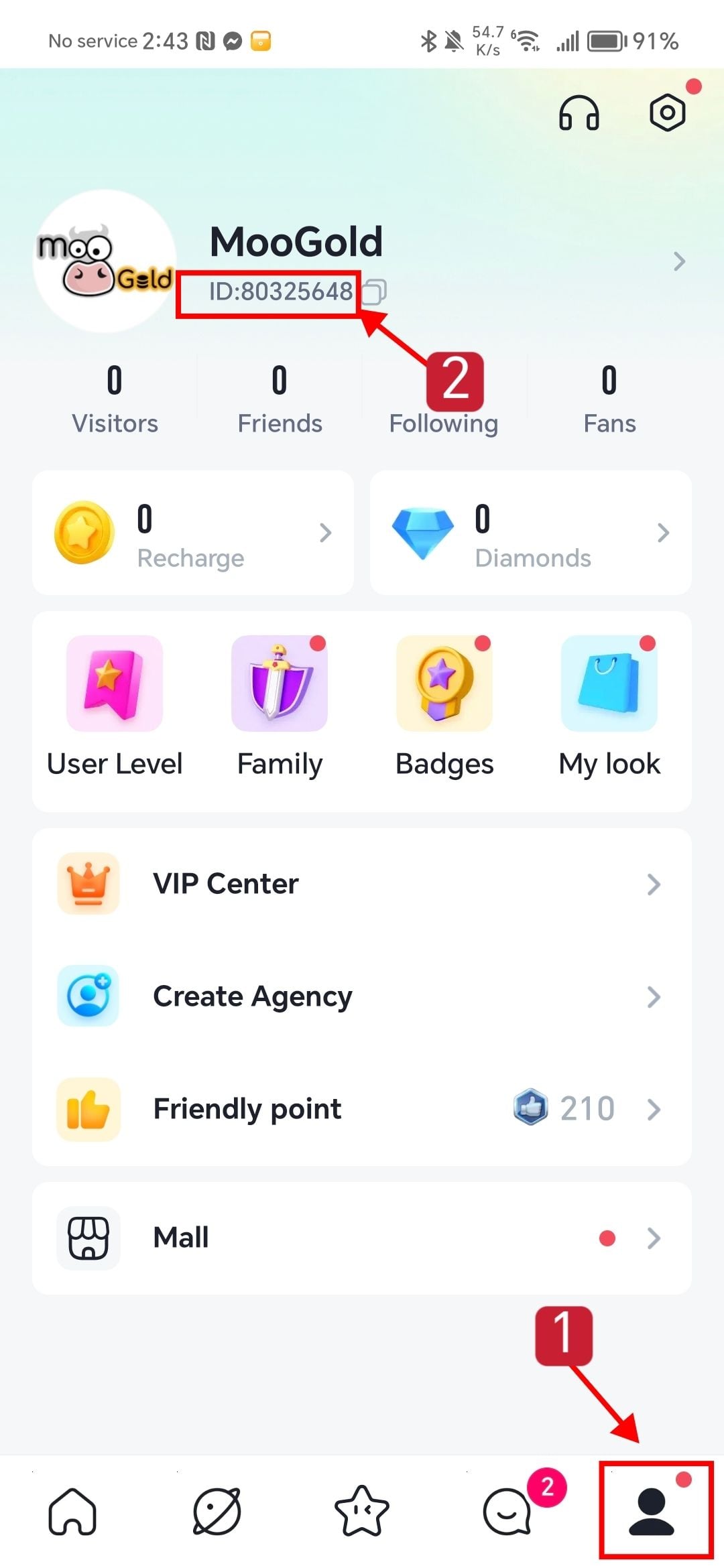 How to recharge YoHo: Group Voice Chat