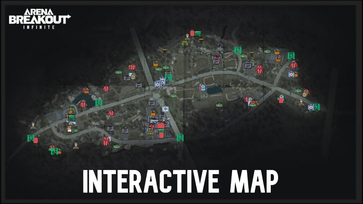 Hărți Arena Breakout TV Station, Valley, Farm cu linii de vizare marcate