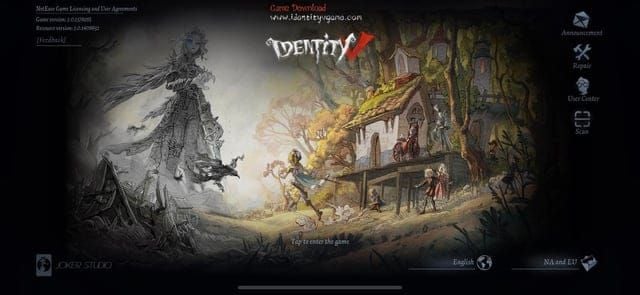 登录界面上的第五人格游戏内资源修复工具