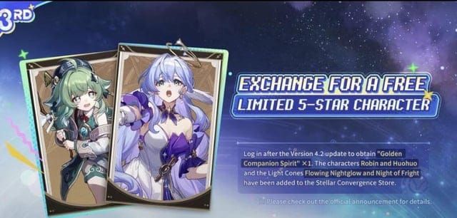 Confronto tra i personaggi di Honkai: Star Rail Huohuo e Robin per il selettore dell'anniversario