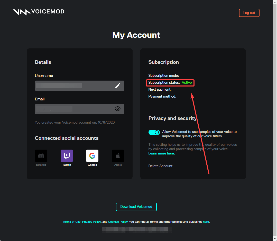 How to recharge Voicemod