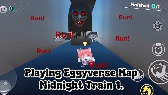 Jumpscare Eggy Party dengan musuh AI di peta horor