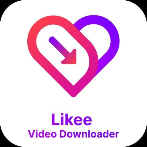 Likee video share menu with save to device option