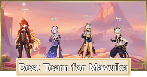 Echipă Genshin Impact: Mavuika, Xilonen, Citlali, Bennett pentru Stygian Onslaught