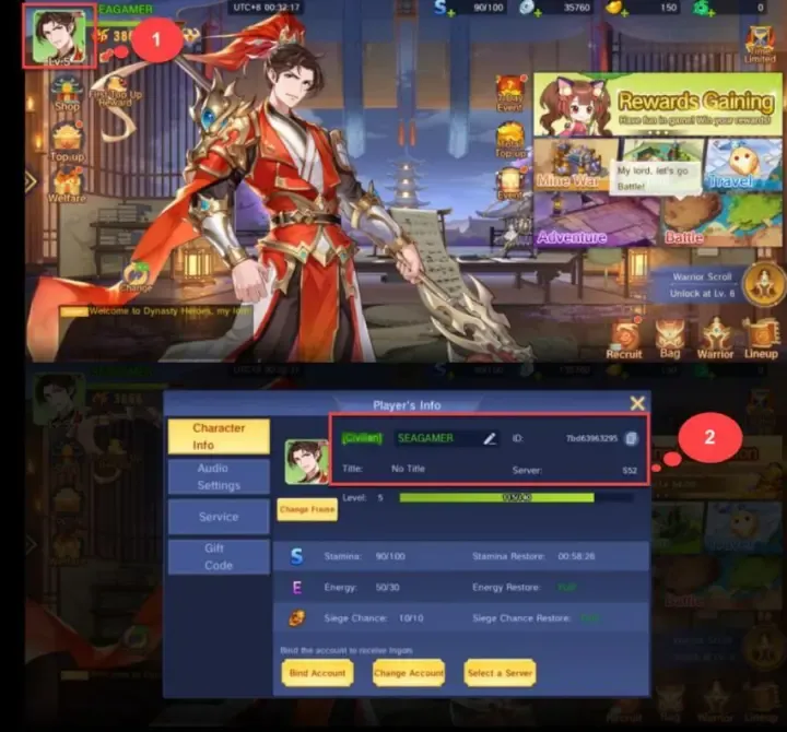 How to recharge Dynasty Heroes: Romance Samkok Emeralds Package