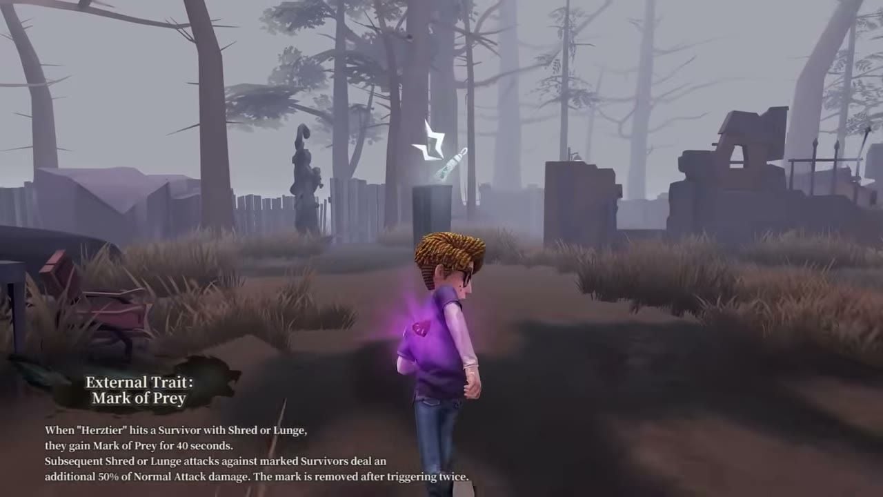 Identity V 헤르츠티어 생존자에게 부착된 사냥의 낙인