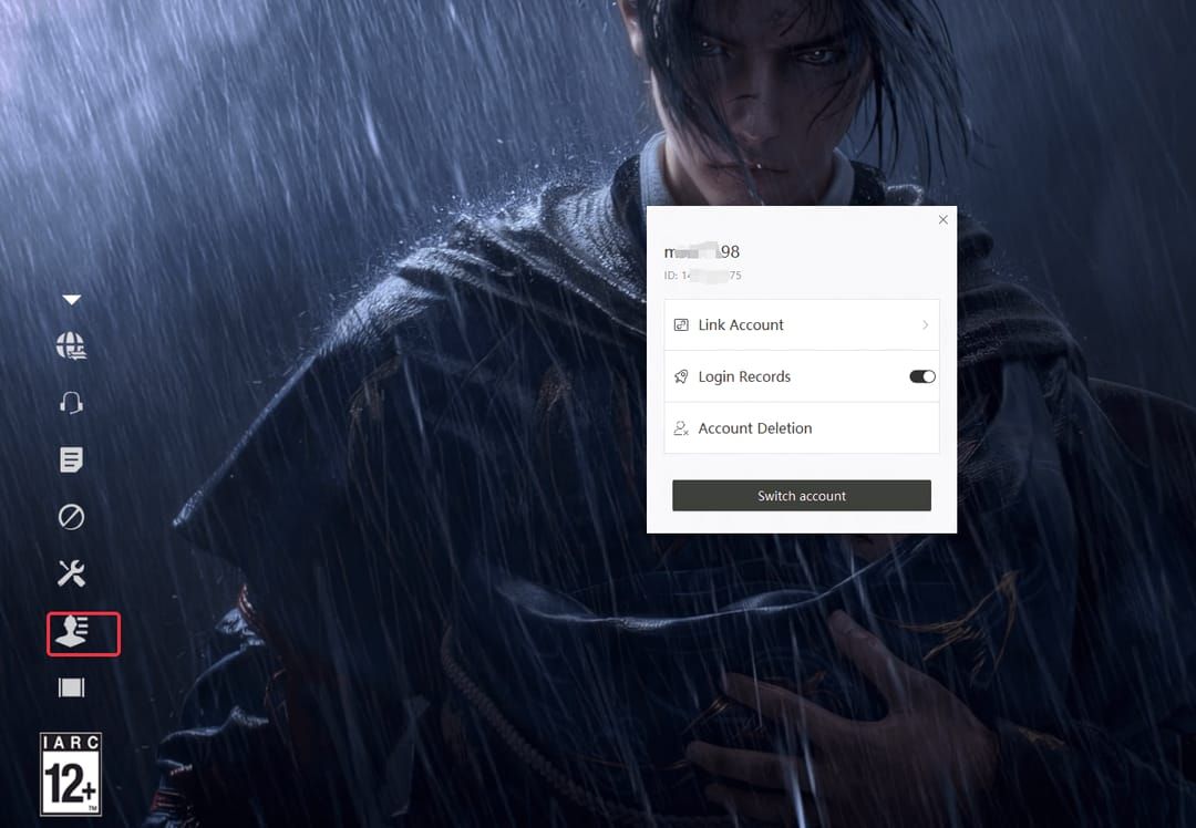 Capture d'écran de l'UID de Where Winds Meet depuis le menu ESC pour les recharges
