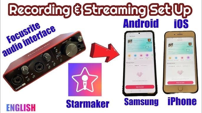 Comparação do StarMaker no iOS e Android