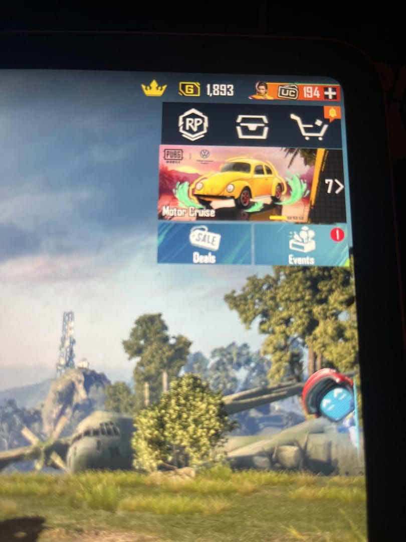 PUBG Mobile events interface showing daily missions and bonus pass options