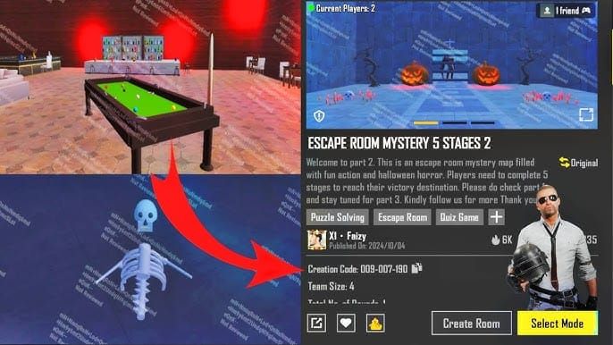 배틀그라운드 모바일 에란겔에서 매직 브룸 탈출 경로 지도
