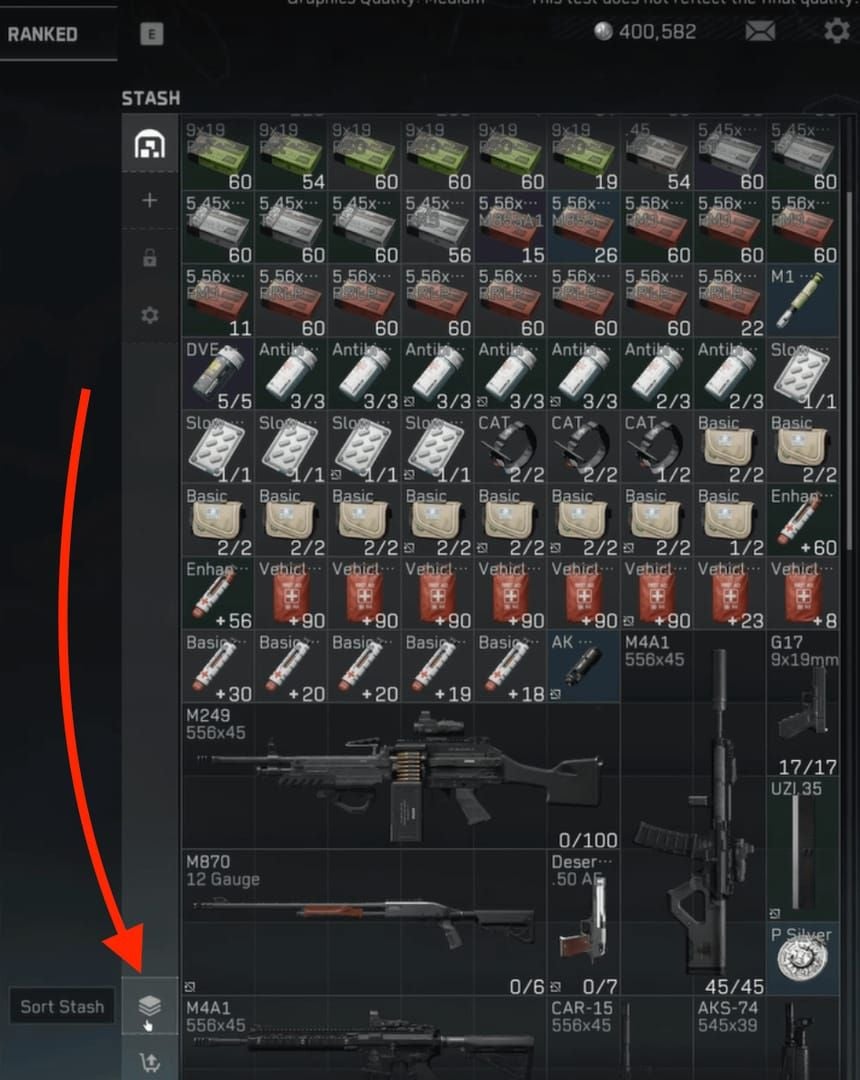 패스 및 업그레이드 적용을 위한 델타 포스 게임 내 안전 가방 메뉴 인터페이스