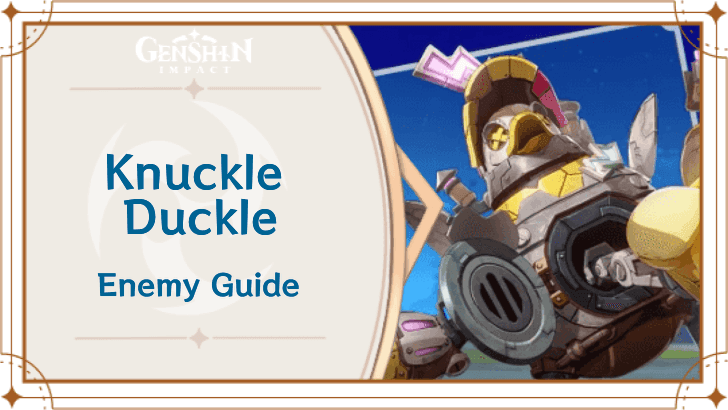 Knuckle Duckle world boss in Genshin Impact Nod-Krai region showing armored duck-like creature