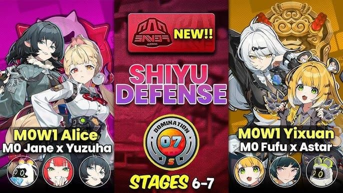 Shiyu Defense game mode interface featuring Alice character performance