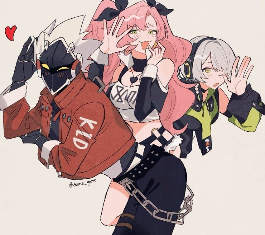 Zenless Zone Zero Cunning Hares starter team: Anby, Nicole, and Billy Kid characters