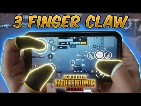 Proper 4-finger claw grip hand positioning for PUBG Mobile gameplay