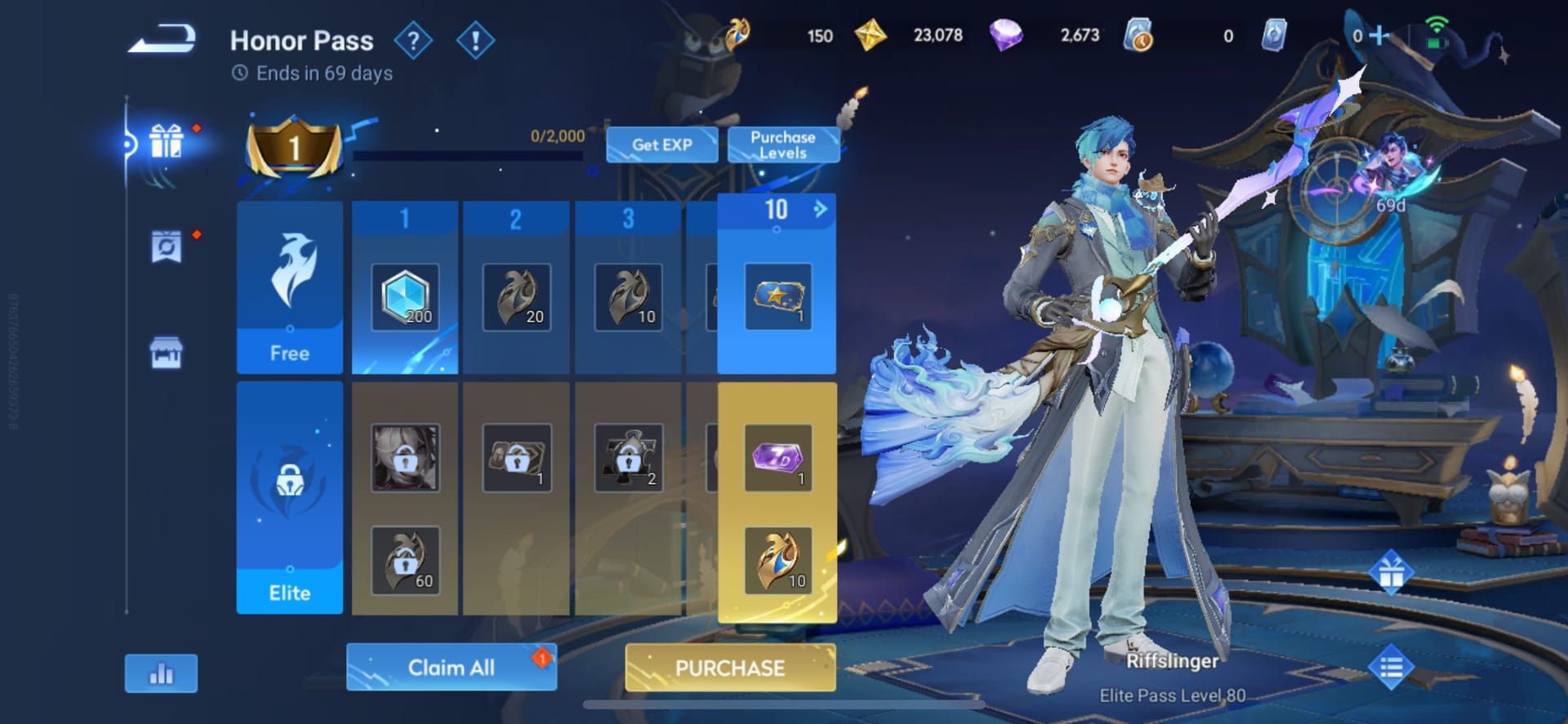 Honor of Kings battle pass tier milestones UI
