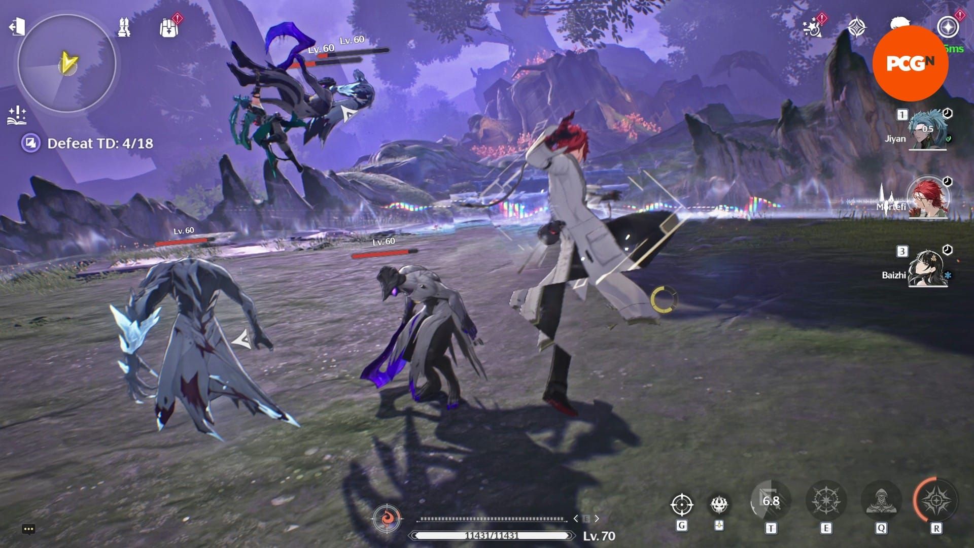 Wuthering Waves action gameplay screenshot on Xbox Series console
