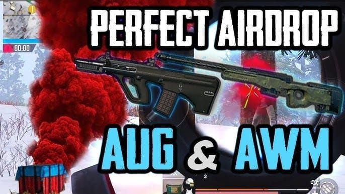 PUBG Mobile Arena central supply drop with AWM weapon