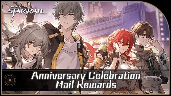 Mail dalam game Honkai: Star Rail dengan Stellar Jade dan item dari kode yang ditukarkan