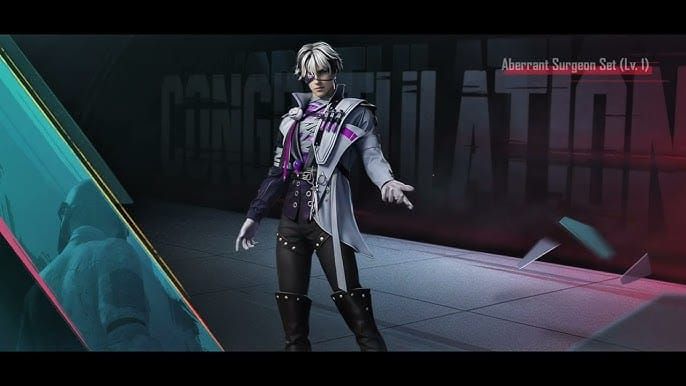 PUBG Mobile character wearing complete Aberrant Surgeon costume set from Spooky Soirée event