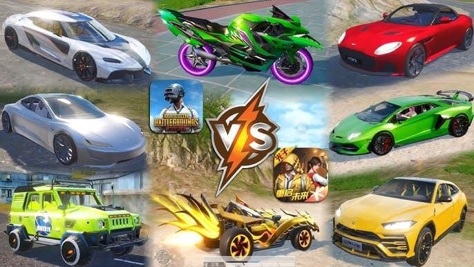 PUBG Mobile vehicle comparison showing Magic Broom advantages over ground vehicles
