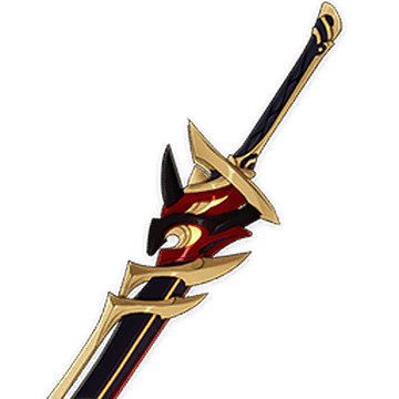 Senjata claymore Redhorn Stonethresher di Genshin Impact