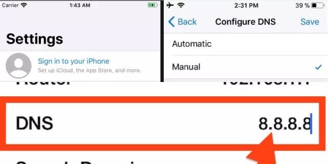 Interface de configurações de DNS Privado do Android com hostname da Cloudflare para otimização do PUBG Mobile
