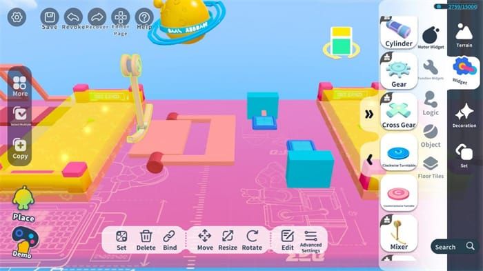 エギーパーティマスターモードマップエディターのスクリーンショット