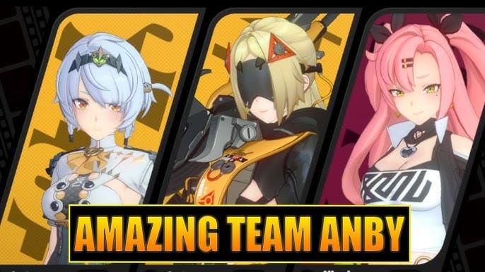 ทีม F2P ที่ประกอบด้วย Cissia, Anby และ Nicole ใน Zenless Zone Zero