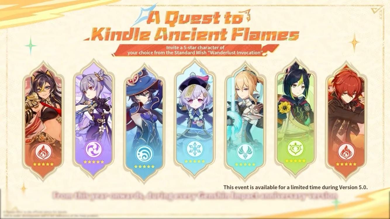 Interface du sélecteur de personnage 4 étoiles de Liyue gratuit du Festival des lanternes de Genshin Impact