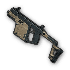 PUBG Mobile Vector SMG with compensator, extended quickdraw mag, laser sight, and tactical stock