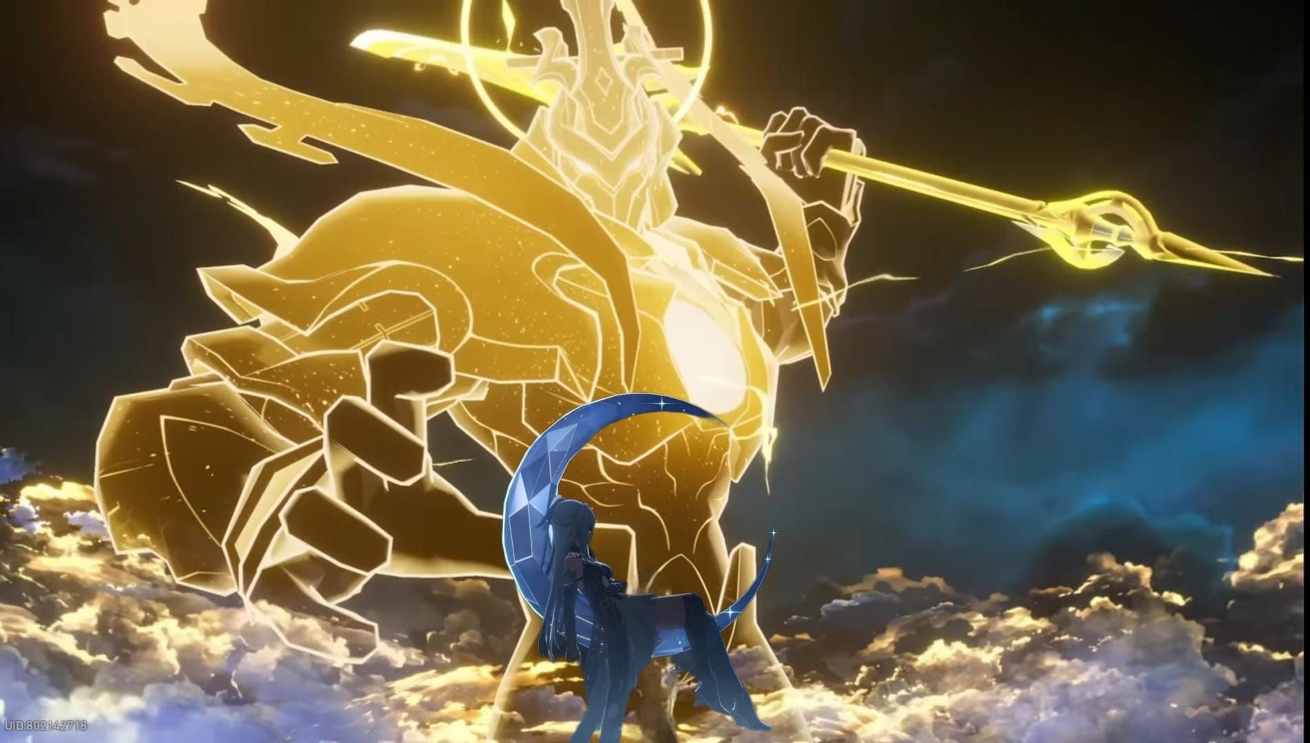 Jing Yuan character with Lightning-Lord summon from Honkai Star Rail