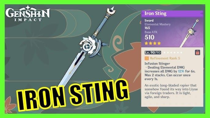Genshin Impact हथियारों हमायुमी और आयरन स्टिंग की तुलना
