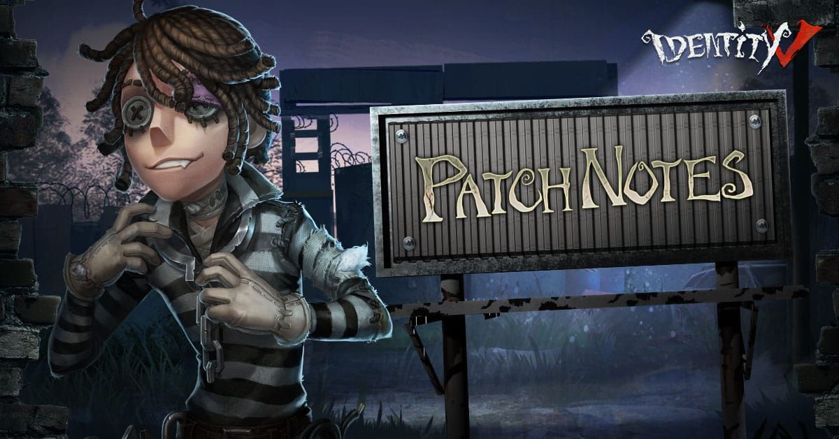 Identity V April hotfix patch notes interface showing no AI changes