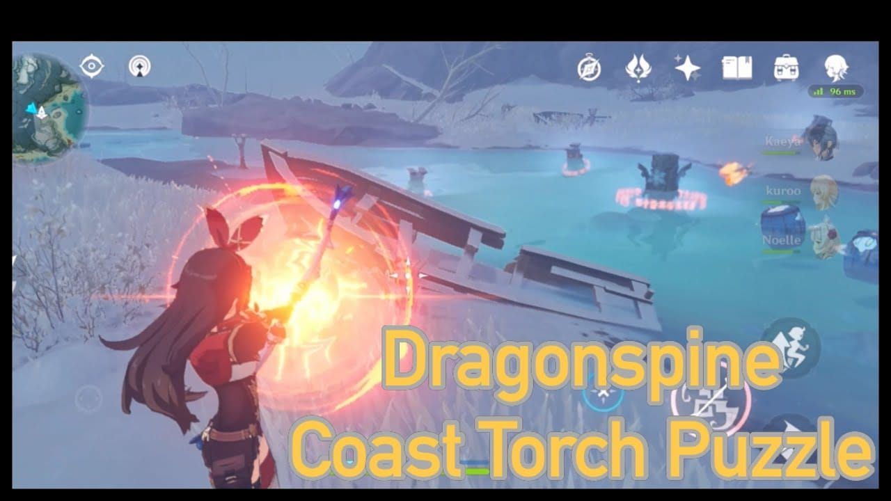 حل لغز النقوش القديمة في Dragonspine يظهر التسلسل الصحيح لإضاءة المشاعل حول العلامات المركزية