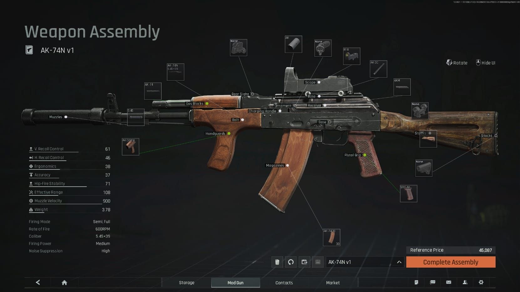 Captura de pantalla de Arena Breakout del punto de emboscada al jefe en el pasillo del segundo piso del Edificio A