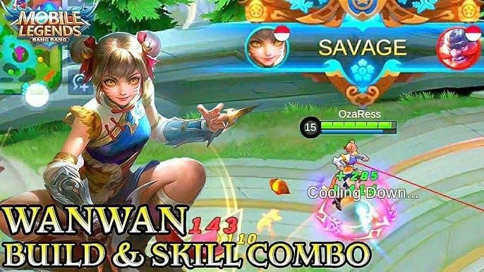 玩玩(Wanwan)技能连招顺序指南,展示了燕返、普攻、花间舞和唐弓