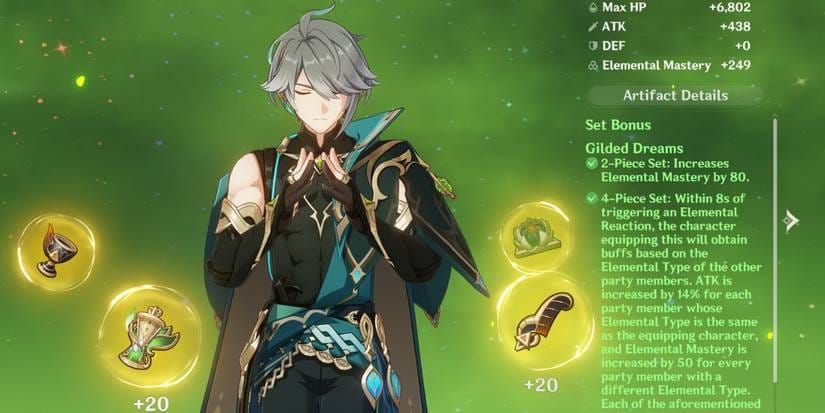 Genshin Impact में अल्हैथम का आर्टिफैक्ट सेटअप