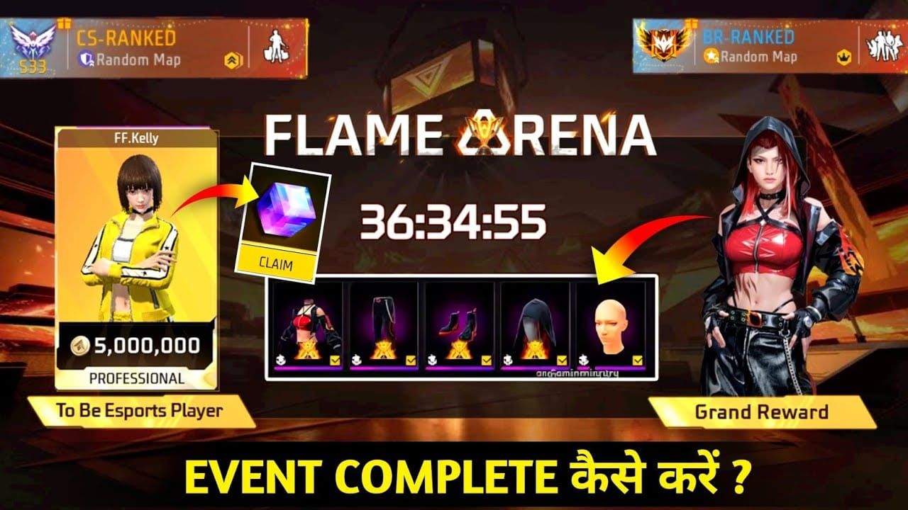 Peta Free Fire OB51 Flame Arena dengan POI