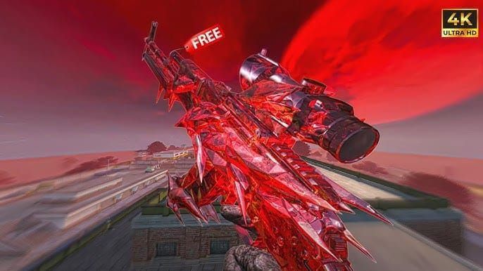 Pameran peralatan skin Blood Strike Vermilion Silence RPK