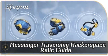 Messenger Traversing Hackerspace and Sacerdos' Relived Ordeal relic sets in Honkai Star Rail