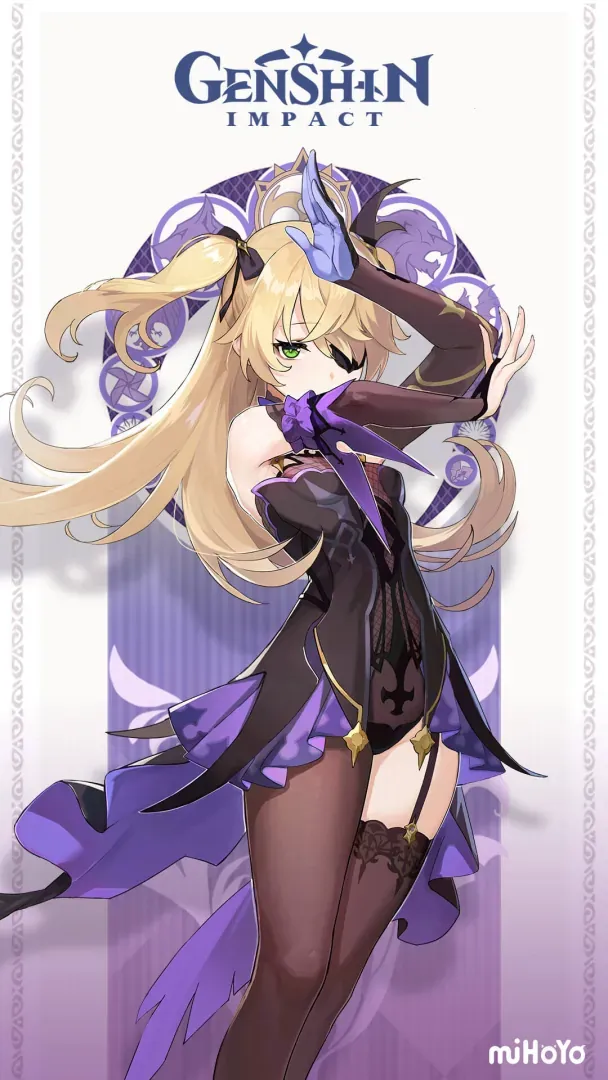 Fischl character from Genshin Impact showing her design and appearance