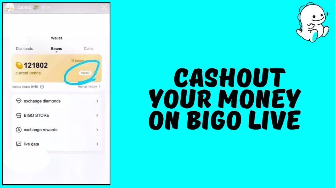 Bigo Live withdrawal process interface showing step-by-step payment procedure